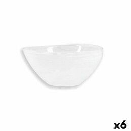 Quid|Saladeira Quid Boreal Ø 14 cm Branco Vidro (6 Unidades) (Pack 6x)