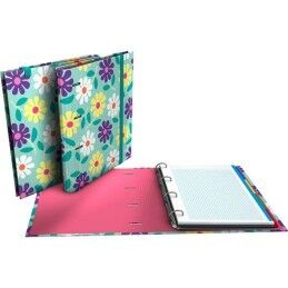 Grafoplas|Pasta com argolas Grafoplas Carpebook Flowers Verde A4 (2 Unidades)
