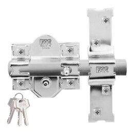 Fac Seguridad|Ferrolho de segurança Fac 301-r/80 b Níquel Aço 80 mm 70 mm