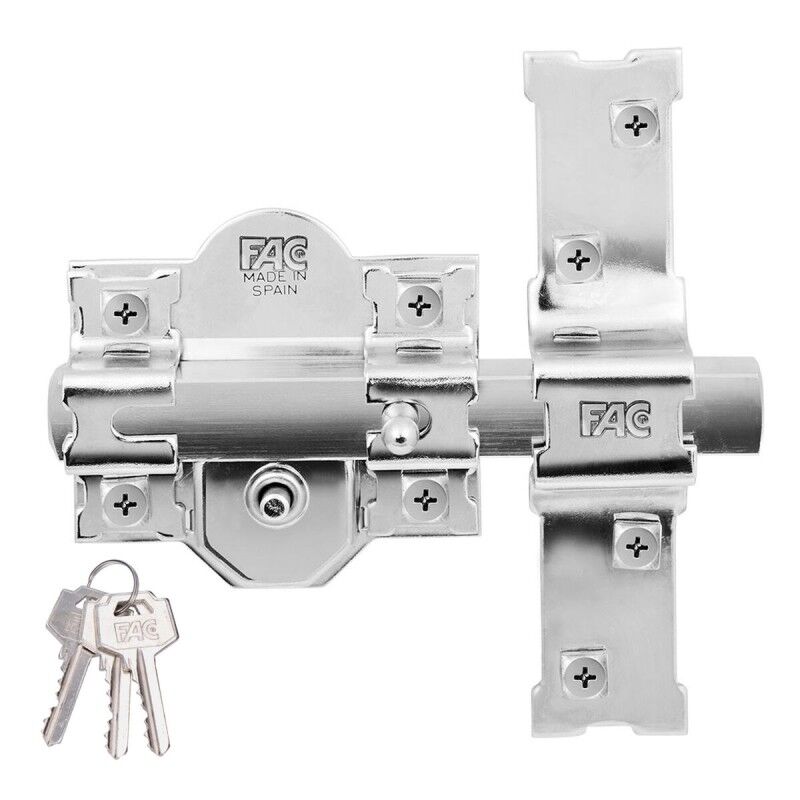 Fac Seguridad|Ferrolho de segurança Fac 301-r/80 b Níquel Aço 80 mm 70 mm