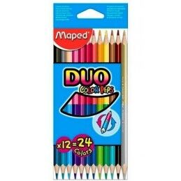 Maped|Lápis de cores Maped Duo Color' Peps	 Multicolor 12 Peças Ponta dupla (12 Unidades)