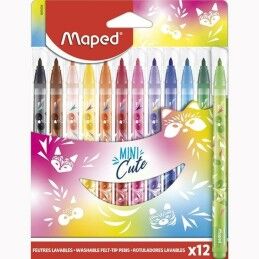 Maped|Conjunto de Canetas de Feltro Maped Mini Cute Multicolor 12 Peças (12 Unidades)