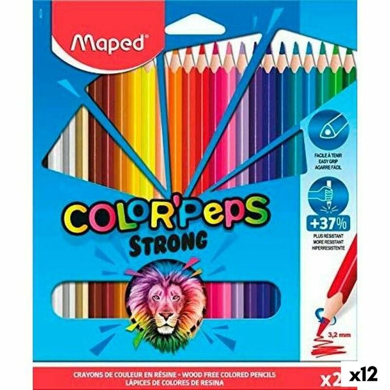 Maped|Lápis de cores Maped Color' Peps Strong Multicolor 24 Peças (12 Unidades)