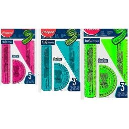 Maped|Conjunto de regras Maped Twist'n Flex Original 3 Peças 10 Unidades