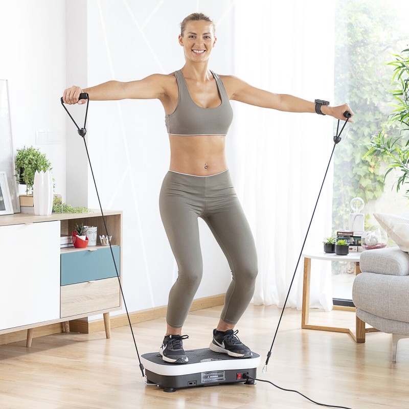 Plataforma Vibratória de Treino com Acessórios e Guia de Exercícios Vybeform InnovaGoods