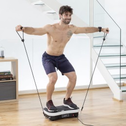 Plataforma Vibratória de Treino com Acessórios e Guia de Exercícios Vybeform InnovaGoods