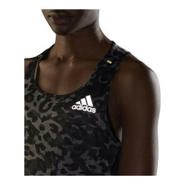 T-Shirt de Alças Mulher Adidas Fast Graphic Cinzento