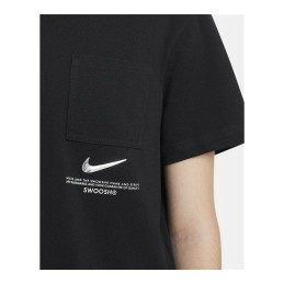 Camisola de Manga Curta Mulher Nike Sportswear Swoosh Preto