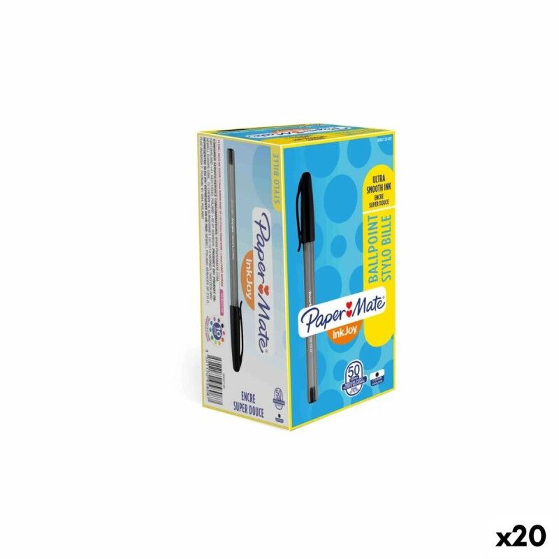 Paper Mate|Caneta Paper Mate Inkjoy 50 Peças Preto 1 mm (20 Unidades) Paper Mate|Caneta Paper Mate Inkjoy 50 Peças Preto 1 mm (20 Unidades)