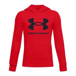 Polar com Capuz Criança Under Armour Big Logo Jn Vermelho