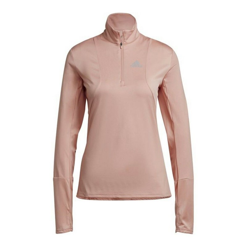 Camisola de Manga Comprida Mulher Adidas Own The Run Cor de Rosa