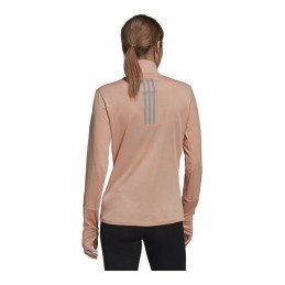 Camisola de Manga Comprida Mulher Adidas Own The Run Cor de Rosa