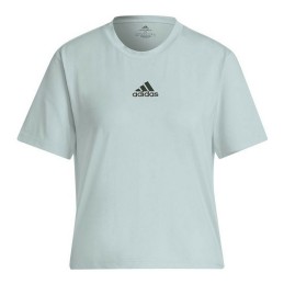 T-Shirt de Desporto de Manga Curta Adidas Aeroready You for You Ciano Claro