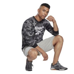 Polar sem Capuz Homem Reebok Camo Preto