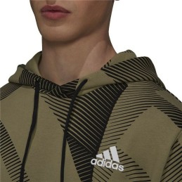 Polar com Capuz Homem Adidas Graphic M Caqui