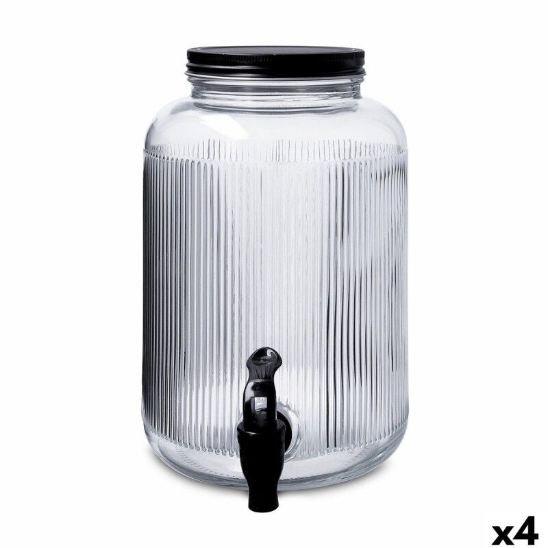 Quid|Dispensador de bebidas Quid Maison Transparente Vidro 4 L (4 Unidades) Quid|Dispensador de bebidas Quid Maison Transparente Vidro 4 L (4 Unidades)