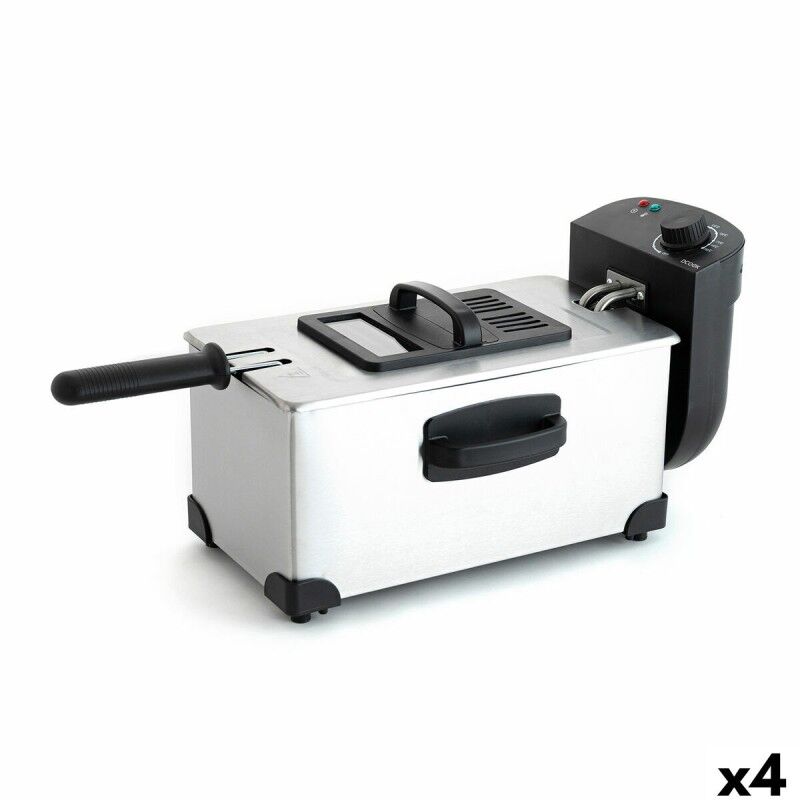 DCOOK|Fritadeira Dcook Gallery Prateado 2000 W 3 L 4 Unidades DCOOK|Fritadeira Dcook Gallery Prateado 2000 W 3 L 4 Unidades