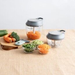Quid|Picador de legumes manual Quid Ozon Cinzento Metal 13,5 x 12 x 14,5 cm (12 Unidades)