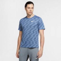 Camisola de Manga Curta Homem Nike Dri-Fit Miler Future Fast Azul