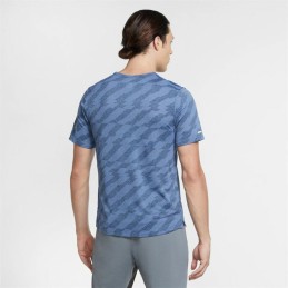 Camisola de Manga Curta Homem Nike Dri-Fit Miler Future Fast Azul