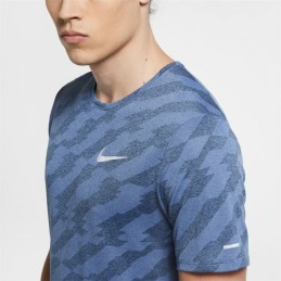 Camisola de Manga Curta Homem Nike Dri-Fit Miler Future Fast Azul