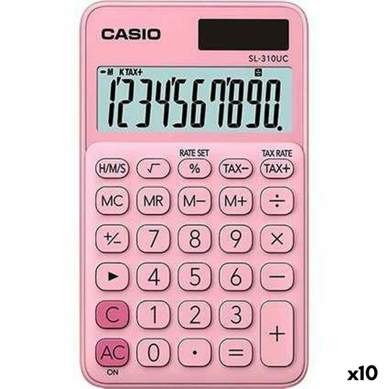 Casio|Calculadora Casio SL-310UC Cor de Rosa (10 Unidades) Casio|Calculadora Casio SL-310UC Cor de Rosa (10 Unidades)