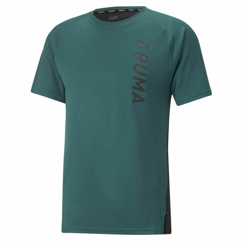 Camisola de Manga Curta Homem Puma Verde-escuro Homem