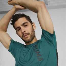 Camisola de Manga Curta Homem Puma Verde-escuro Homem