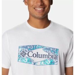 Columbia|T-Shirt de Desporto de Manga Curta Columbia Sun Trek™ Branco