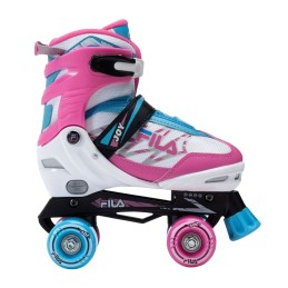 Patins Fila Joy Cor de Rosa Branco Meninos