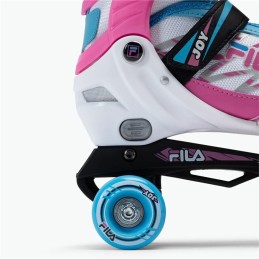 Patins Fila Joy Cor de Rosa Branco Meninos