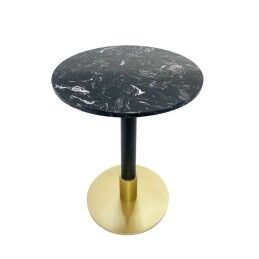 DKD Home Decor|Mesa de apoio DKD Home Decor 41 x 41 x 47 cm Preto Dourado Ferro