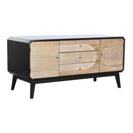 Home ESPRIT|Mesa de apoio Home ESPRIT Preto Metal 75 x 75 x 40 cm