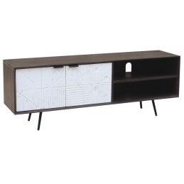 DKD Home Decor|Mesa de apoio DKD Home Decor 49 x 49 x 72 cm Cristal Preto Dourado Metal
