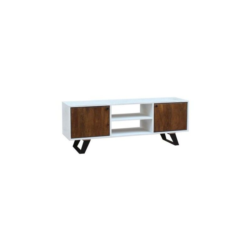 DKD Home Decor|Móvel de TV DKD Home Decor Branco 135 x 35 x 40 cm Metal Madeira de mangueira DKD Home Decor|Móvel de TV DKD Home Decor Branco 135 x 35 x 40 cm Metal Madeira de mangueira
