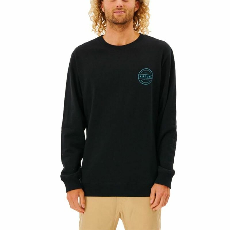 Polar sem Capuz Homem Rip Curl Re Entry Crew Preto