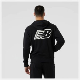 Polar com Capuz Homem New Balance Essentials Fleece Preto