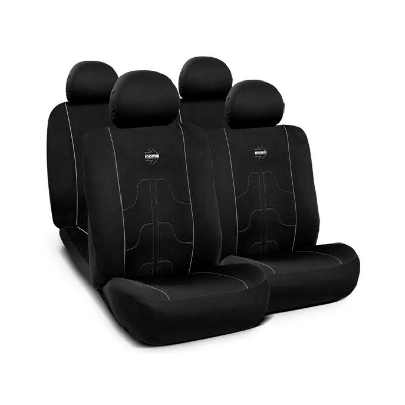 MOMO|Conjunto de Capas para Assentos MOMO MOMLSC021BG Preto Preto/Cinzento 11 Peças MOMO|Conjunto de Capas para Assentos MOMO MOMLSC021BG Preto Preto/Cinzento 11 Peças