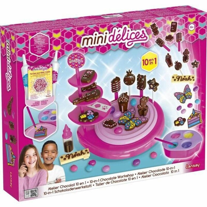 Lansay|Jogo de Trabalhos Manuais Lansay Mini Délices - 10 In 1 Chocolate Workshop  Pastelaria