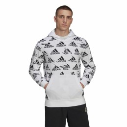 Polar com Capuz Homem Adidas Essentials Brandlove Branco