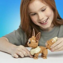 Mega Construx|Figura articulada Mega Construx  Eevee Medium + 7 Anos 215 Peças