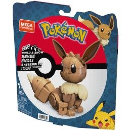 Mega Construx|Figura articulada Mega Construx  Eevee Medium + 7 Anos 215 Peças