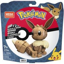 Mega Construx|Figura articulada Mega Construx  Eevee Medium + 7 Anos 215 Peças