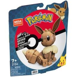 Mega Construx|Figura articulada Mega Construx  Eevee Medium + 7 Anos 215 Peças