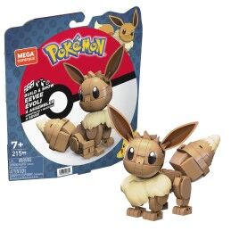 Mega Construx|Figura articulada Mega Construx  Eevee Medium + 7 Anos 215 Peças