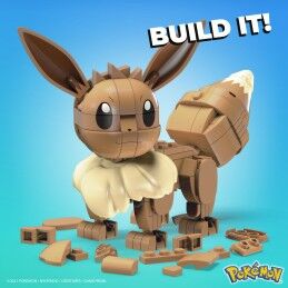 Mega Construx|Figura articulada Mega Construx  Eevee Medium + 7 Anos 215 Peças