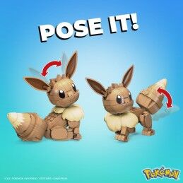 Mega Construx|Figura articulada Mega Construx  Eevee Medium + 7 Anos 215 Peças