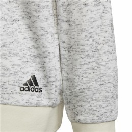 Polar com Capuz Homem Adidas Future Icons 3 Stripes Branco