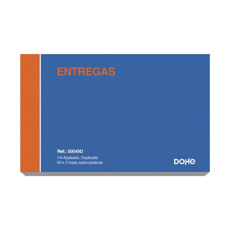 DOHE|Talonário de Entregas DOHE 50049D 1/4 10 Peças 100 Folhas DOHE|Talonário de Entregas DOHE 50049D 1/4 10 Peças 100 Folhas