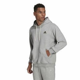 Polar com Capuz Homem Adidas Essentials Feelcomfy Cinzento